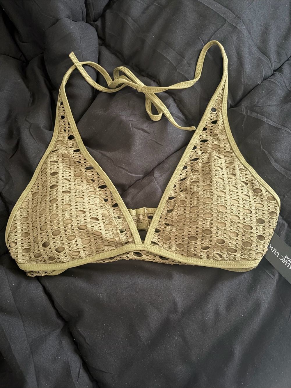 NWT Triangle Bralette - Olive